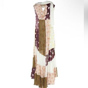 Golden Goose Multicolor Patchwork Maxi Dress
